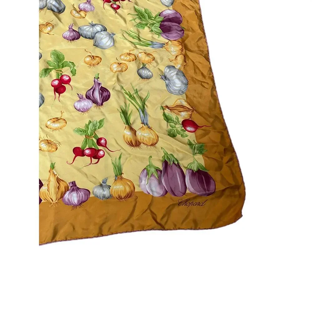 Chopard Silk Scarf Botanical Print Square